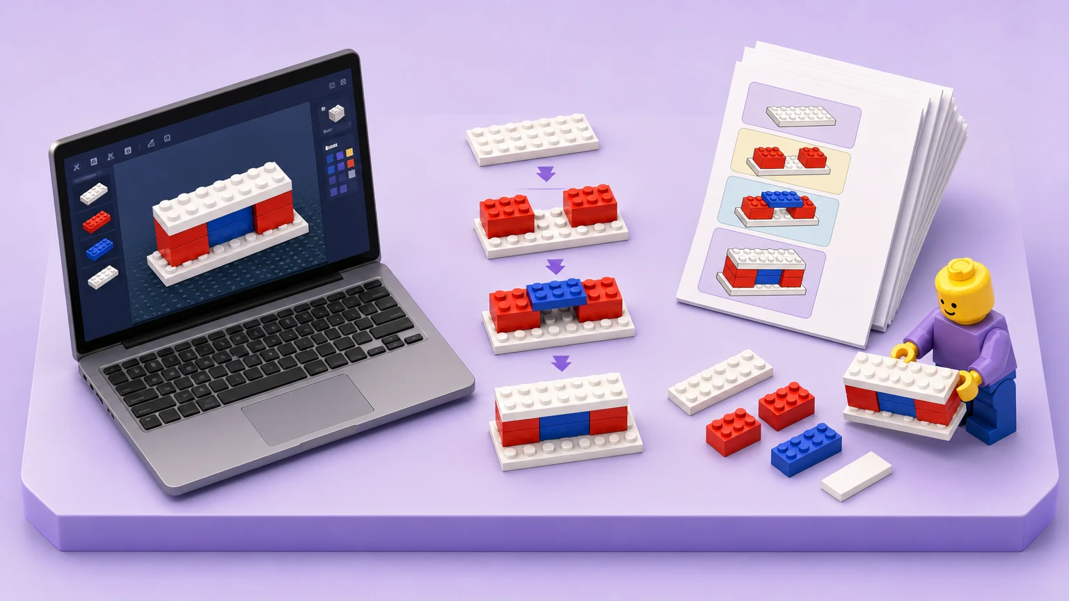 BrickLink Studio Instructions Tutorial: Model to Test Build